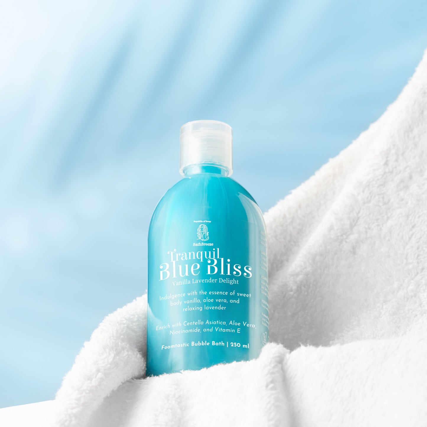 Tranquil Blue Bliss - Foamtastic Bubble Bath Gel 2in1 Daily Shower by BathBreeze Your Relaxing Companion