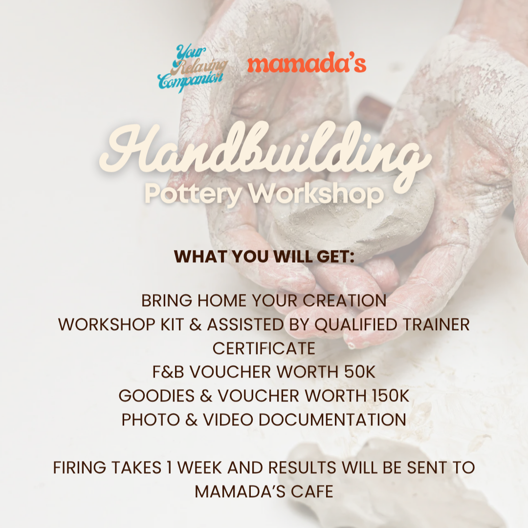 Handbuilding Pottery Workshop 19 Jul 2025 - Uluwatu, Bali