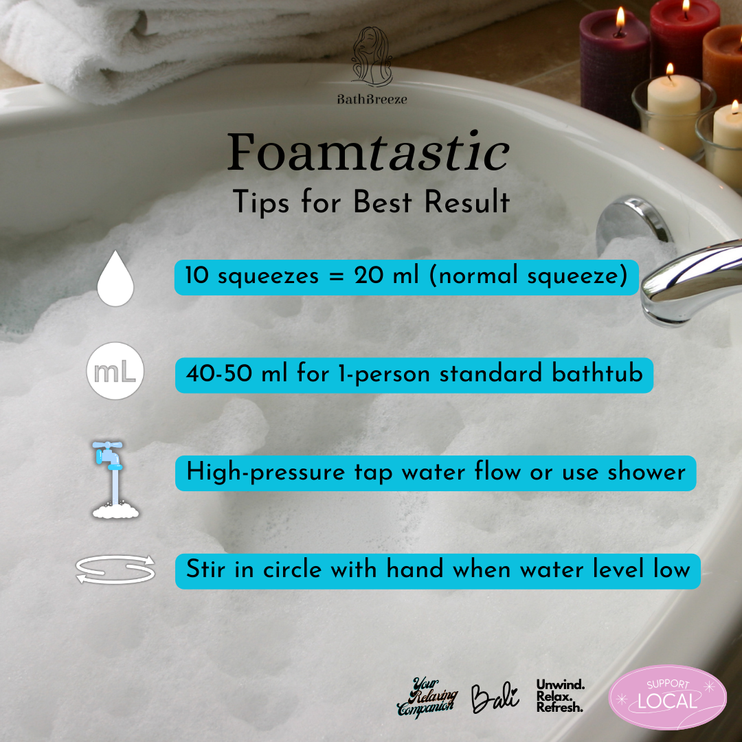 Whispering Rosewood - Foamtastic Bubble Bath Gel 2in1 Daily Shower by BathBreeze Your Relaxing Companion