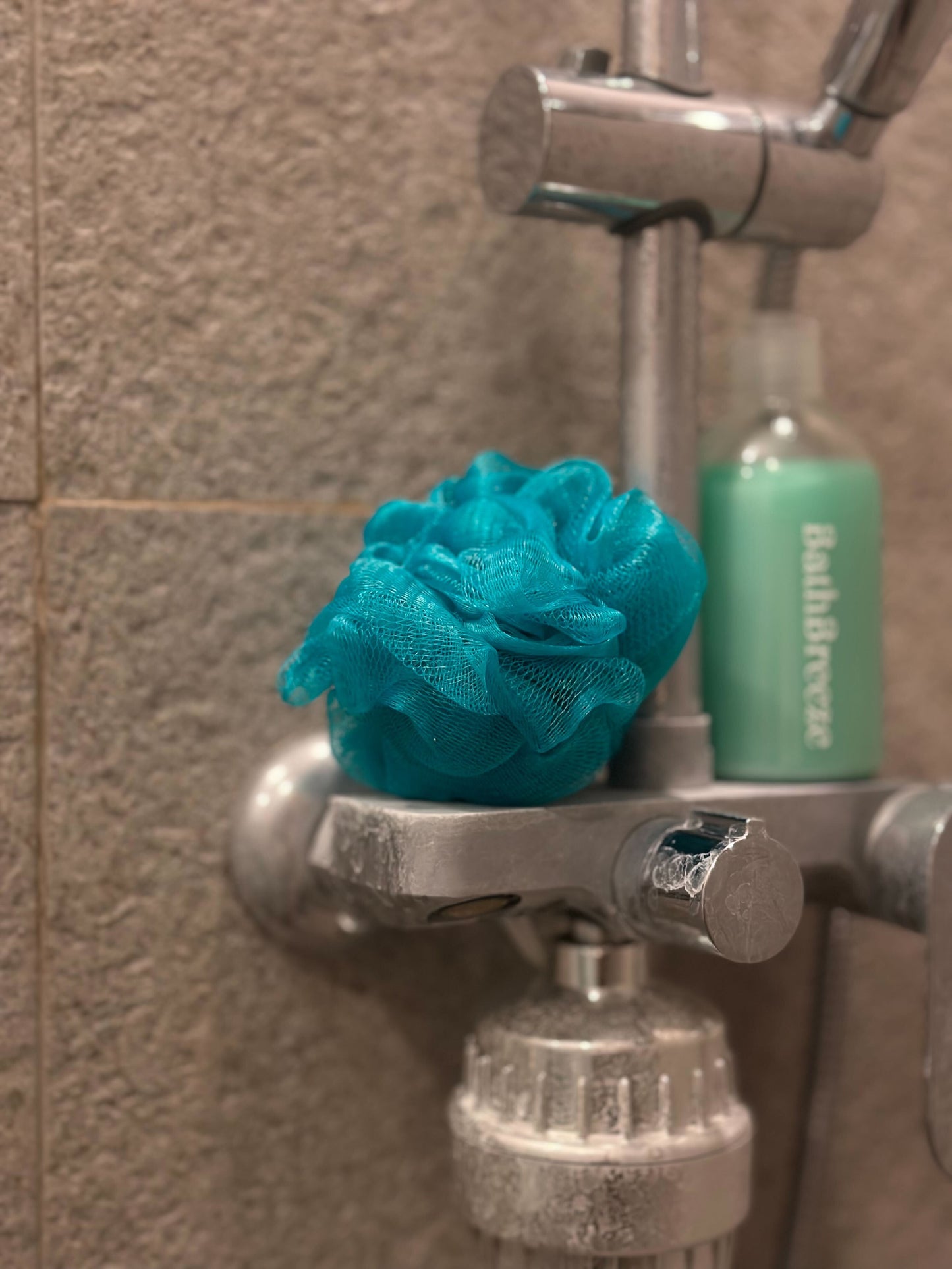 BathBreeze Shower Puff - Daily Shower Foamtastic - Evening Green