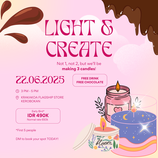 3 Candle Workshop 22 Jun 2025 - Kerobokan, Bali