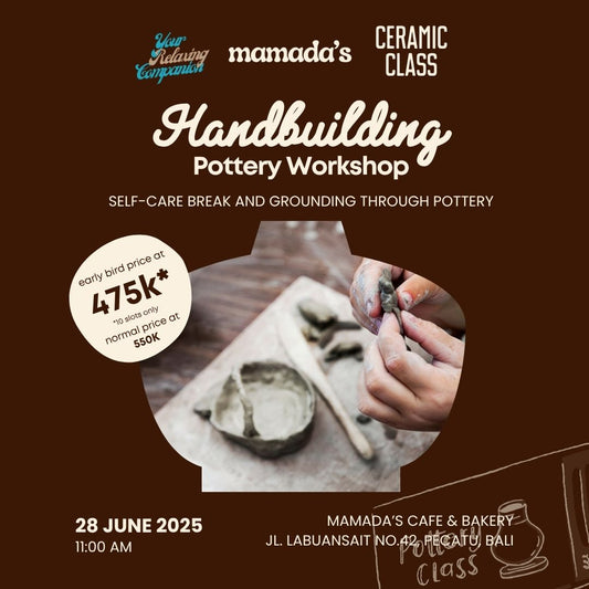 Handbuilding Pottery Workshop 28 Jun 2025 - Uluwatu, Bali