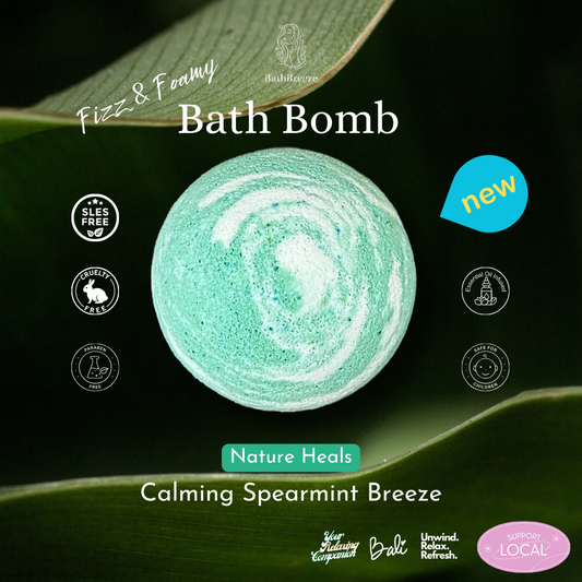 Nature Heals - Fizz & Foamy Bath Bomb by BathBreeze Your Relaxing Companion
