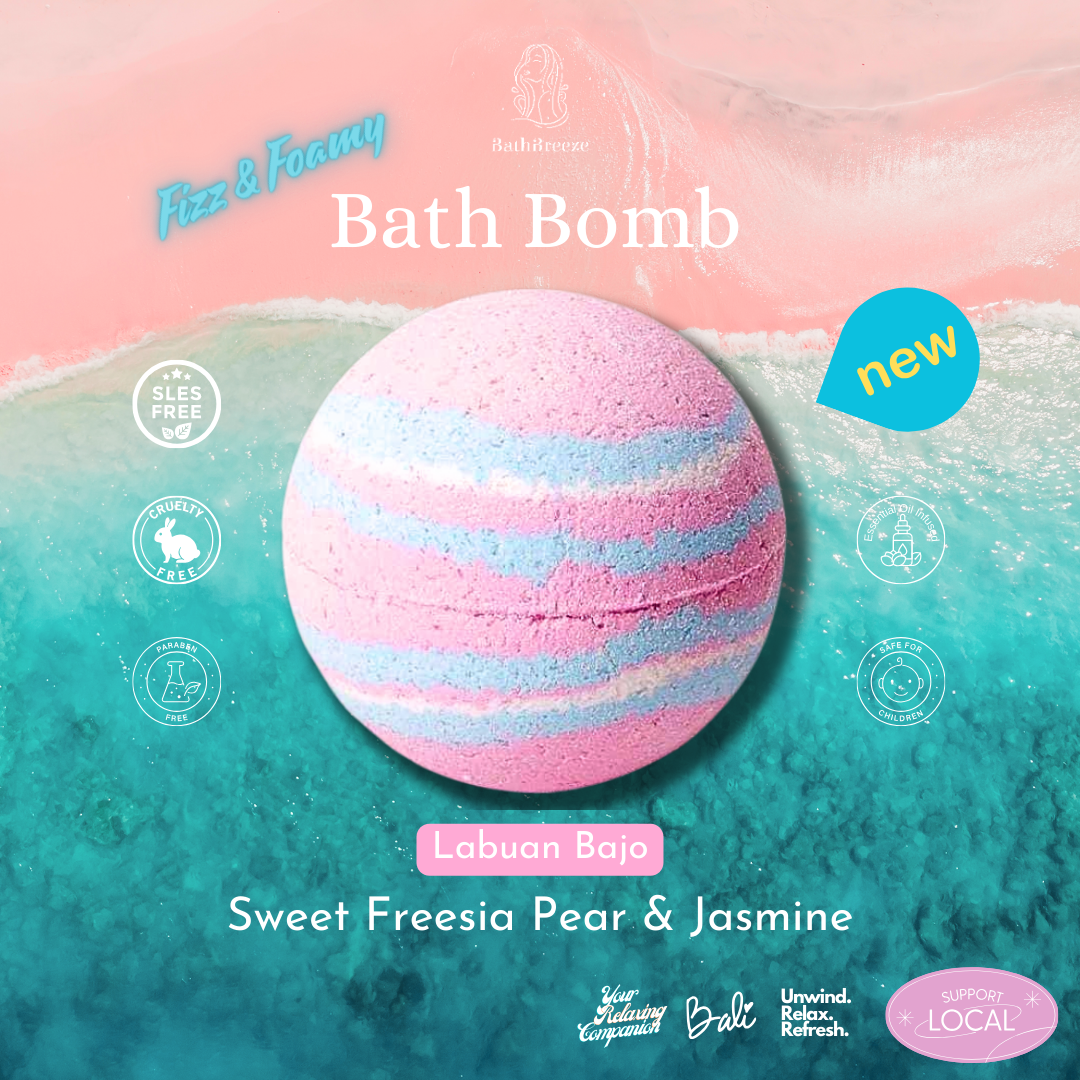 Labuan Bajo - Fizz & Foamy Bath Bomb by BathBreeze Your Relaxing Companion