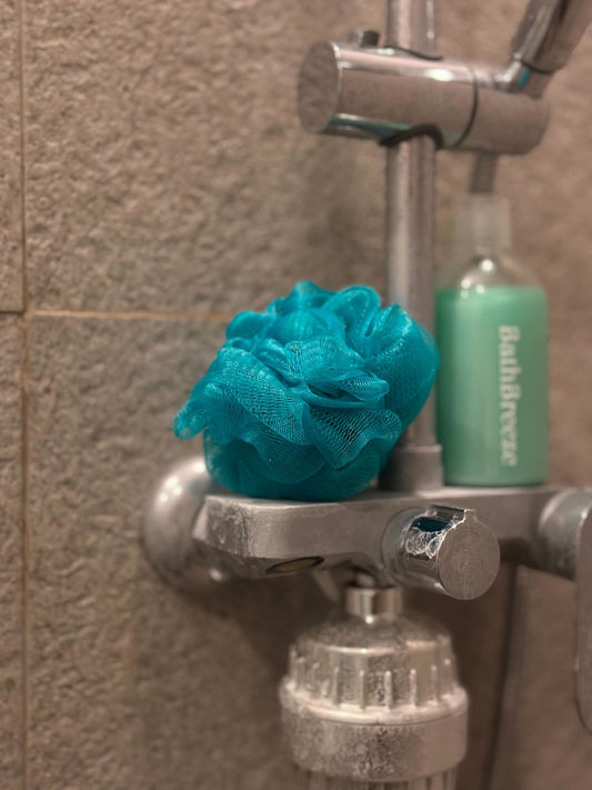 BathBreeze Shower Puff - Daily Shower Foamtastic - Evening Green
