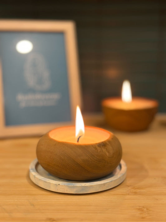 BathBreeze Soy Wax Candle - Lilin Aromaterapi / Scented Candle - Wood 150